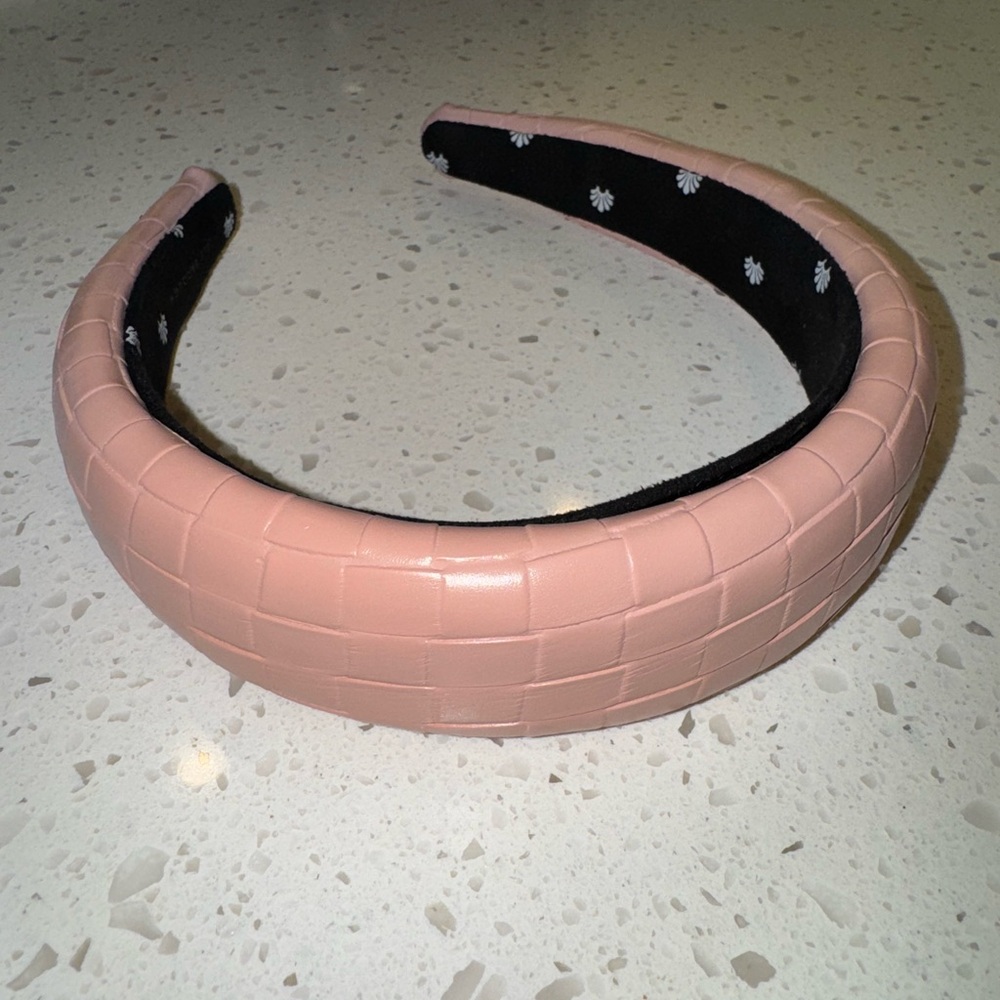 Lele Sadoughi Alice Blush Embossed Headband